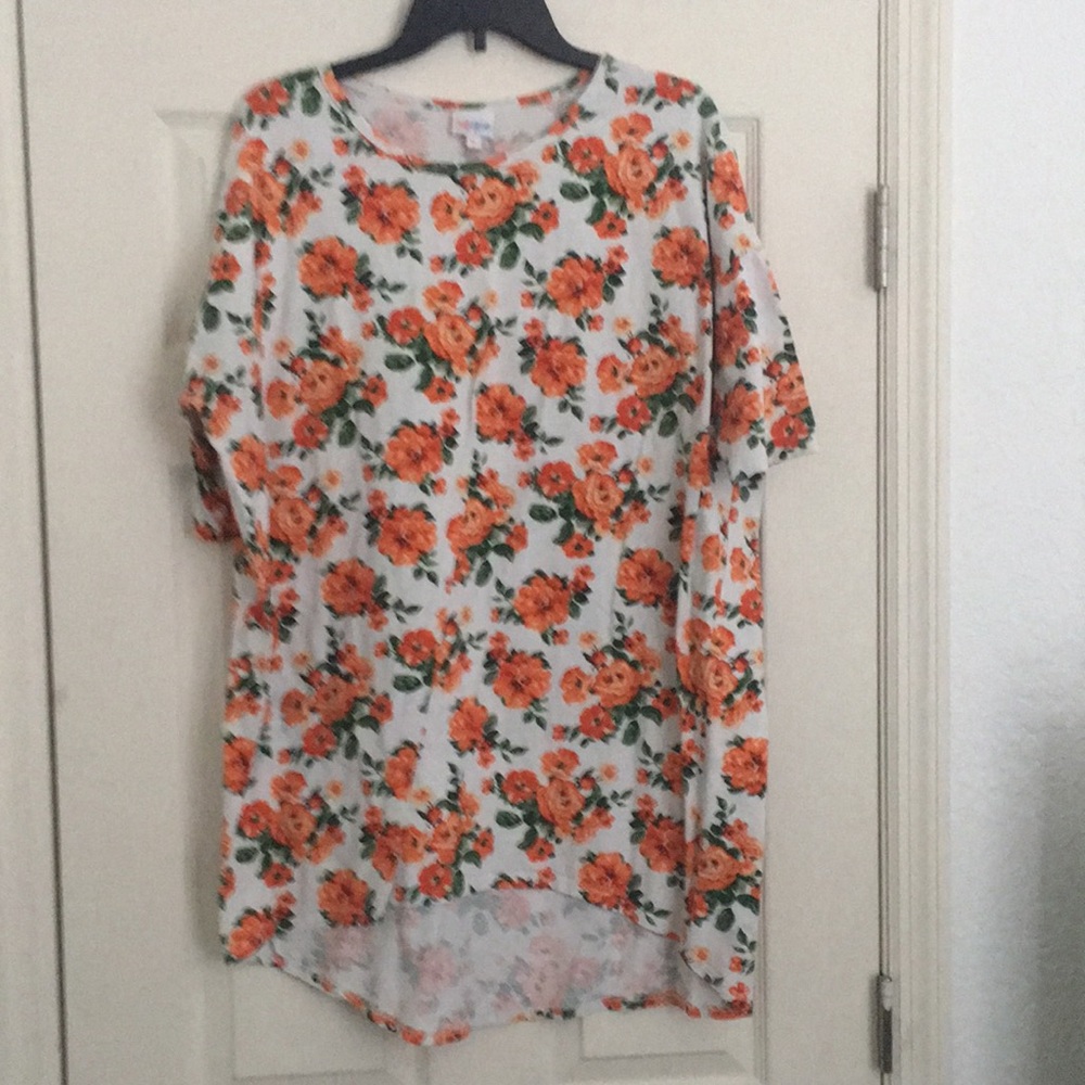 LuLaRoe, floral blouse, size XL